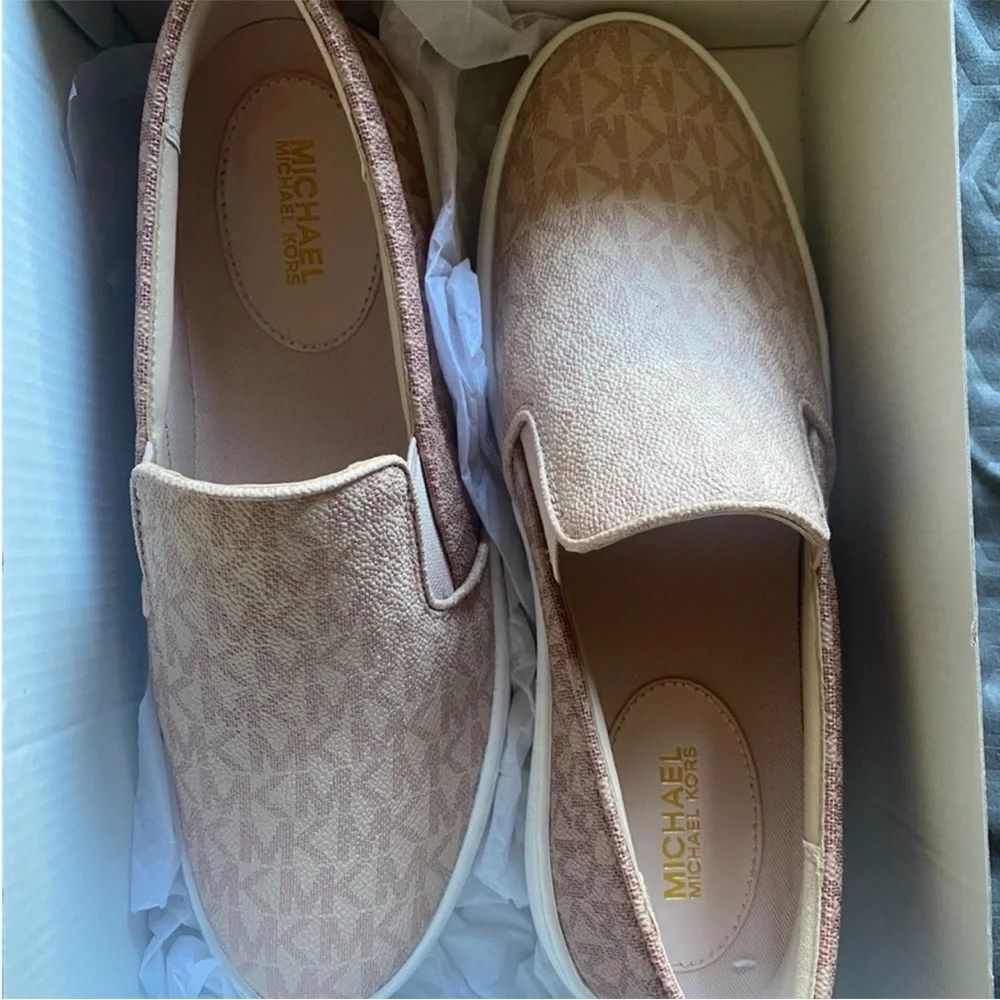 Michael Kors Pink Slip-On Sneakers